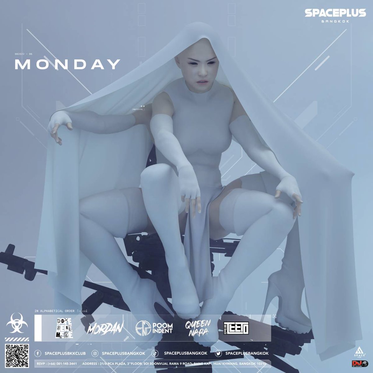 Monday Must party . . .🥂
Party first  Fix later 🎉😎

💃 Walk in  before 19:30 PM
             (limited table)

 💃 Walk-in ได้ก่อน 19:30 น. 
            (โต๊ะมีจำนวนจำกัด)

RESERVATION &amp; MORE INFO 
🔻🔻🔻🔻🔻🔻🔻🔻🔻
LINE : lin.ee/kFYT4GV
LINE ID : @spaceplusbkk