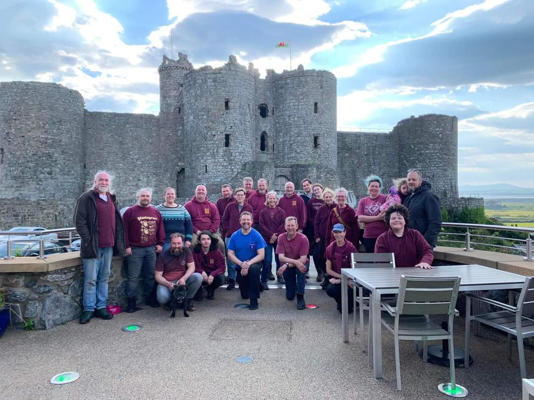 Day 1 we had glorious sunshine, day 2 torrential rain, and day 3 gale force winds! As ever, the show went on and we put on three excellent days of performances despite the ‘difficulties’ 
#castellharlech #harlechcastle  #medievalreenactment #medieval #cadw #historicalreenactment