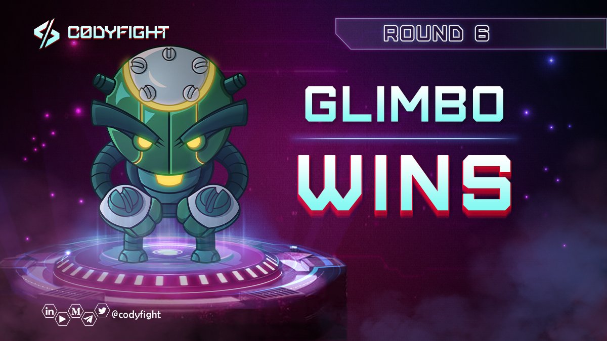 codyfight's tweet photo. Monday’s might be hard, but we are bringing another victory in our Tournament…🚀

Congratulations Glimbo for a successful battle against Nojar ⚔️

Will this 🤖 be able to rise to the top? Let us know in the comments 😏

#Metaverse #NFT $CTOK #NFTgame https://t.co/gx6lGoQvLG