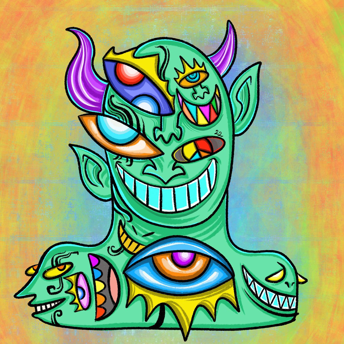 benedict_indra's tweet photo. Hello guys, Long time no see 😇, This is the new drop of The Abstract Feeling's 👽.  The Holder will get free of 1 artwork every month, will be chosen randomly 🙏🏻😇 https://t.co/n1RSe2PnbW