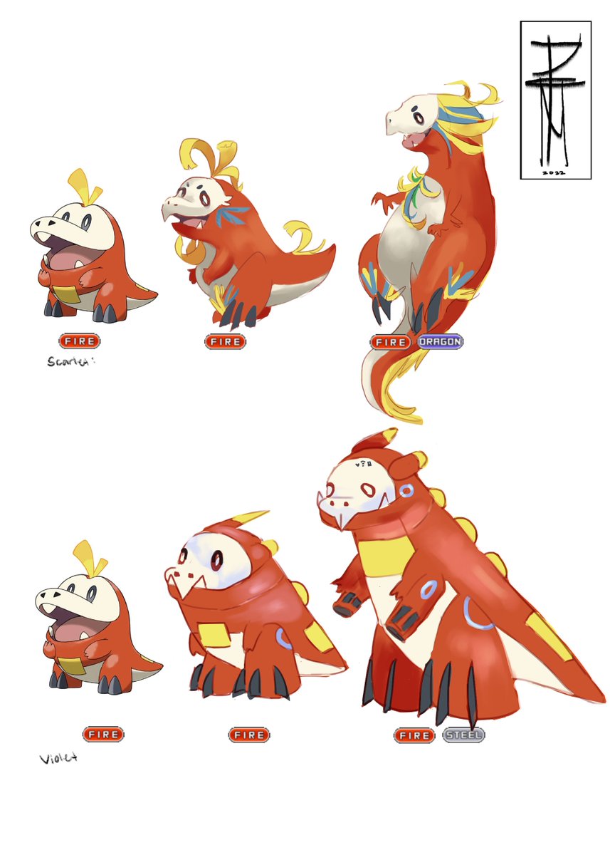 Domkril's tweet photo. sketched some Fuecoco evolution ideas
#pokemon #fuecoco #PokemonScarletViolet #PokemonScarletandviolet https://t.co/rABo1zt4sx