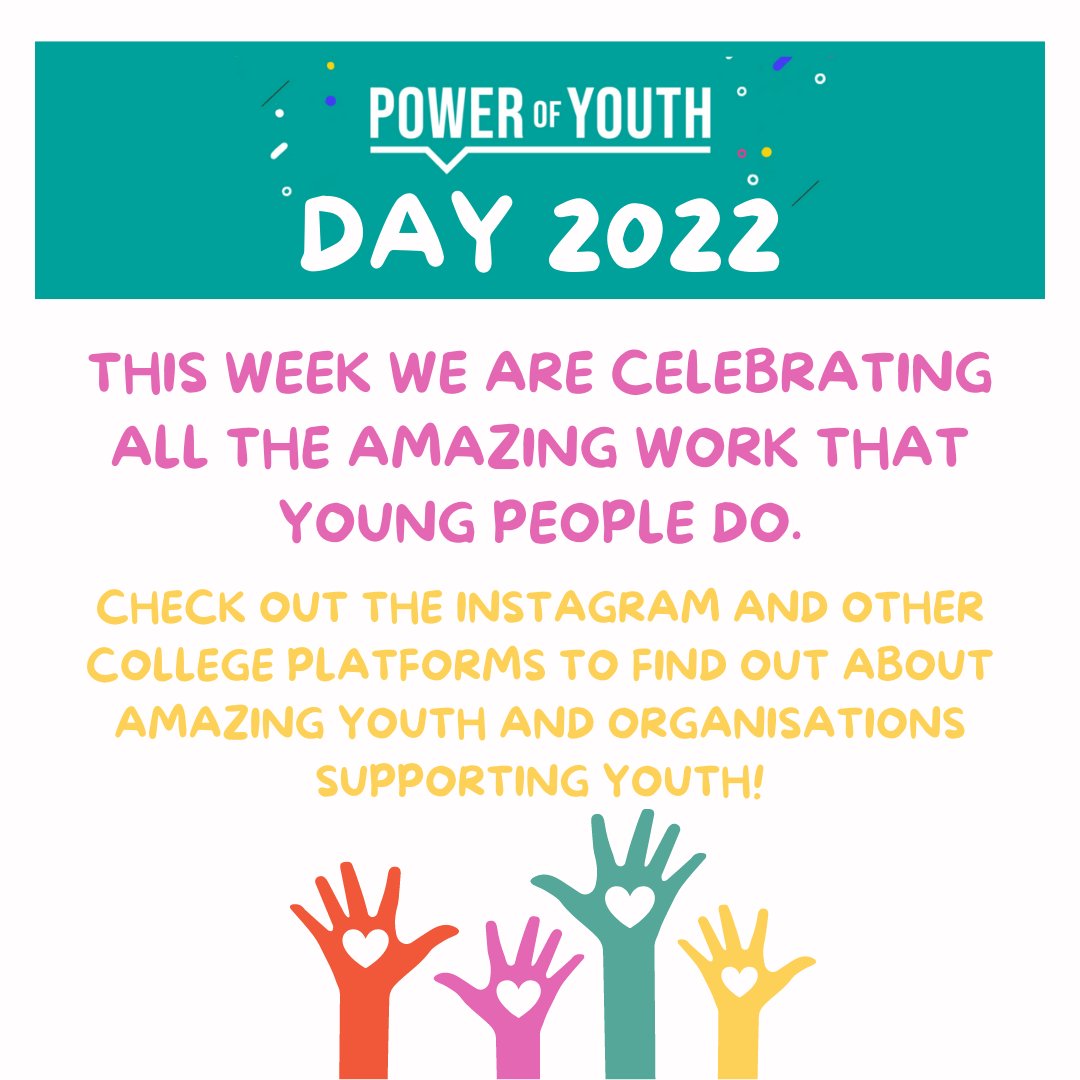 Happy Power of Youth Day!
🎉
#iwill
#powerofyouthday22