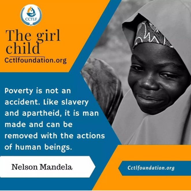cctlfoundation's tweet photo. When you educate a girl child, you are helping eradicate poverty.

At CCTLF, we are leaving no girl behind. We urge you to partner with you us, let's make this a reality. https://t.co/vjhECjQw7r