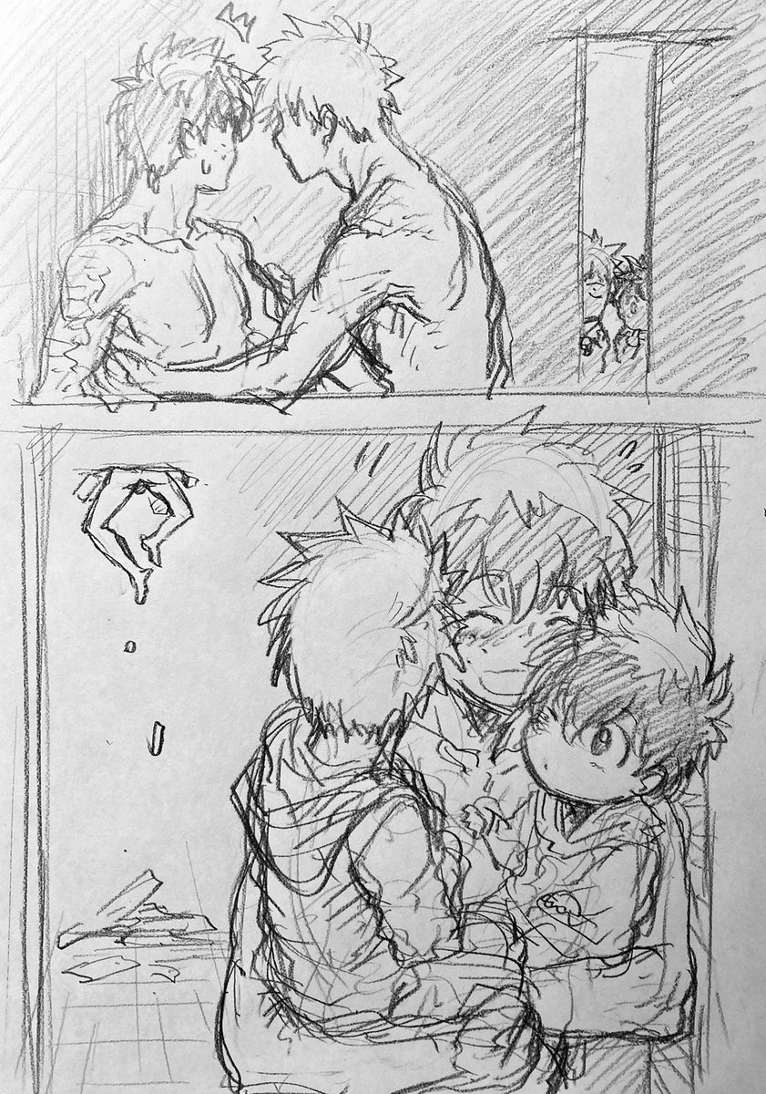 ラフ描き、💥🥦ファミリー

とっさの出来事 