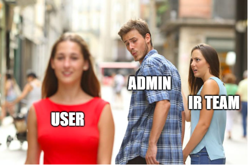 AltShiftPrtScn's tweet photo. My summary of investigating hundreds of ransomware attacks: Users are sensors that need monitoring, not blaming. It wasn't them that gave everyone domain admin, built a flat network, didn't patch Exchange, forgot to enforce MFA, or decided to open RDP to the world. https://t.co/feW0wpiIa5
