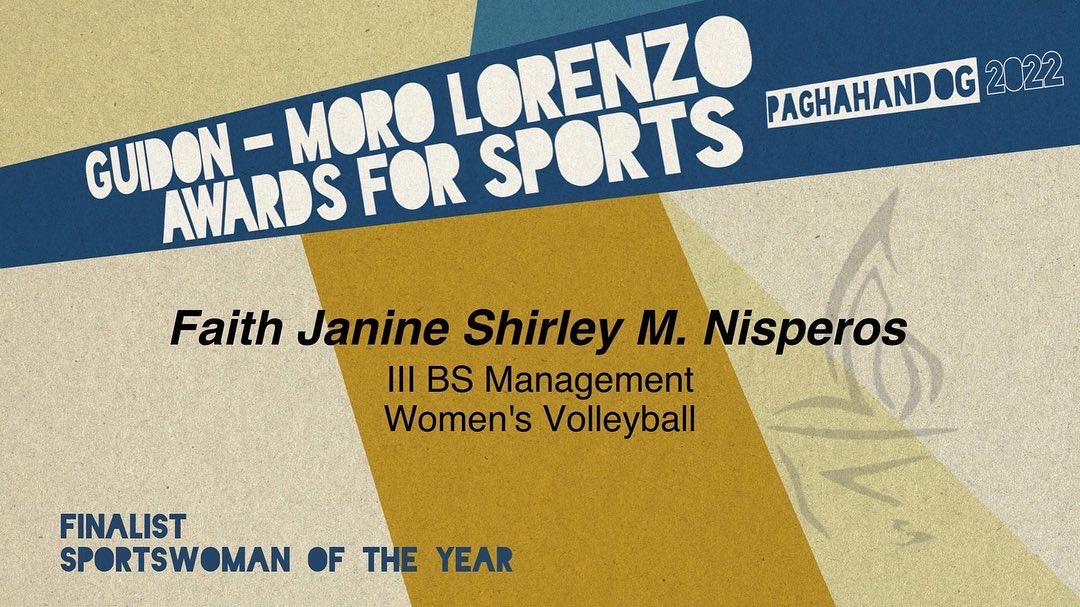 Presenting this year's finalists for TheGUIDON-Moro Lorenzo Sportswoman of the Year award for Paghahandog 2022