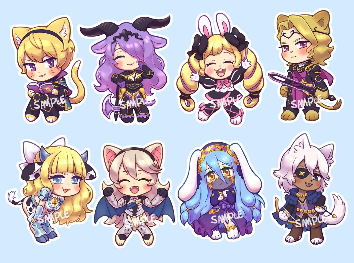 Vreemdear's tweet photo. All the Nohrian B sides 😋💜💜💜 https://t.co/6OqUS3jAmw