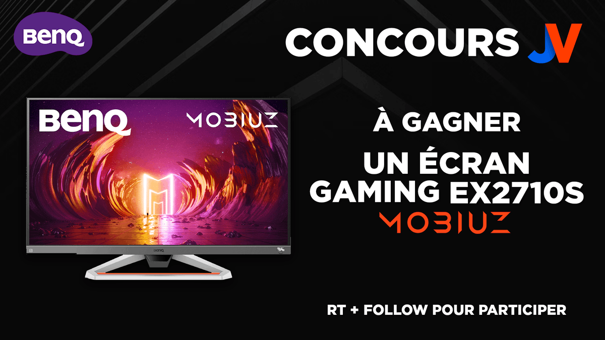 JVCom's tweet photo. 🥳🎮🎁 CONCOURS ECRAN GAMING BENQ 🎁🎮🥳

Jouez à vos jeux préférés dans les meilleures conditions ! On vous fait gagner l'écran #BenQ #MOBIUZ #EX2710S ! #sponso

🎉 RT + Follow @JVCom et @BenqFrance 🎉

Fin le 10/06 à 14h : https://t.co/GY32AaRL7J https://t.co/DiplsD1ZPx