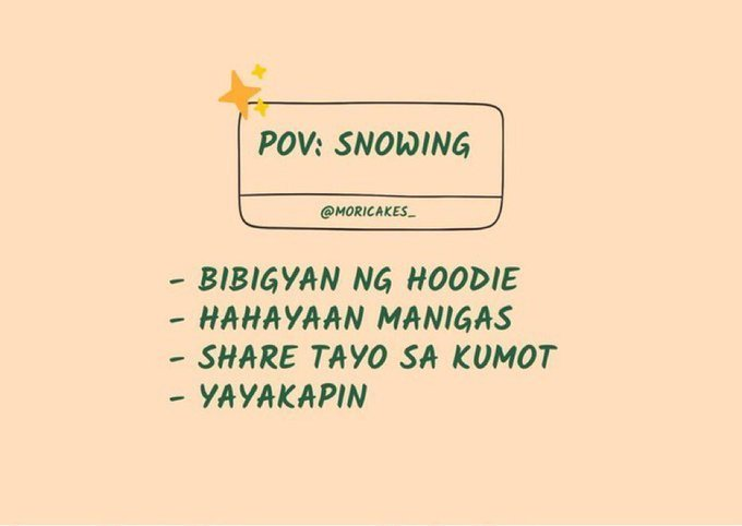 -🥹 kinuha sa moots ko
drop anything^^