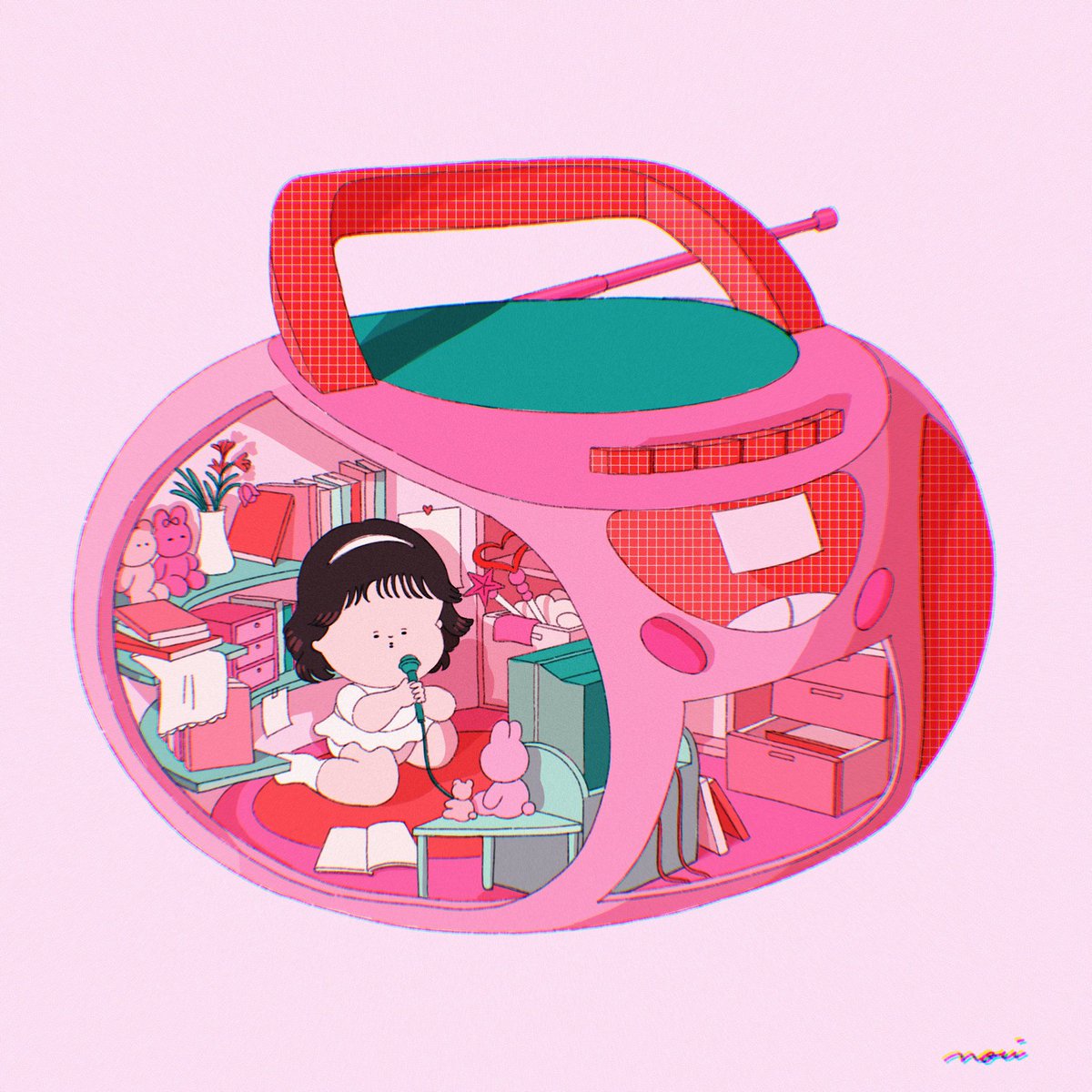 ラジカセの家 イノウエ ノイ のイラスト ラジカセの家 イノウエ ノイ のイラスト