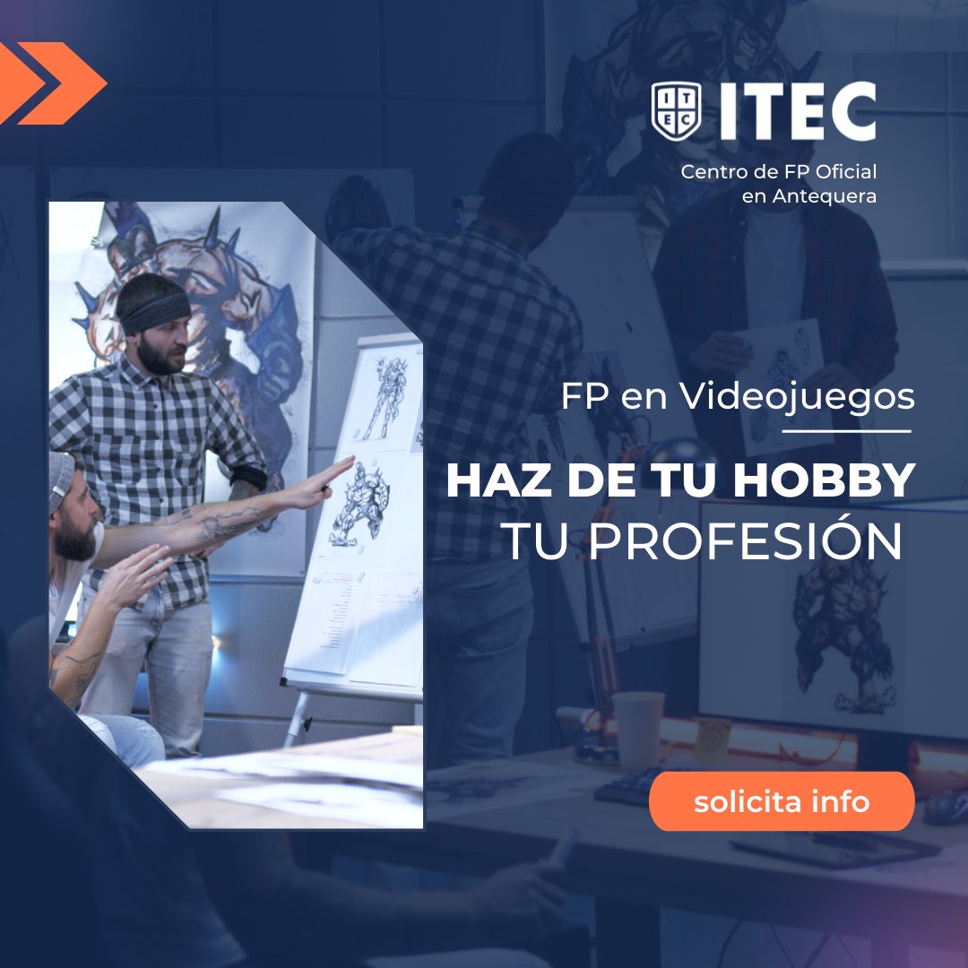 itecfp's tweet photo. ¿Hay algo mejor que dedicarte a lo que más te gusta?

🚀 Técnico Superior en Desarrollo de Videojuegos y Realidad Virtual. https://t.co/NX7KzEjRqV