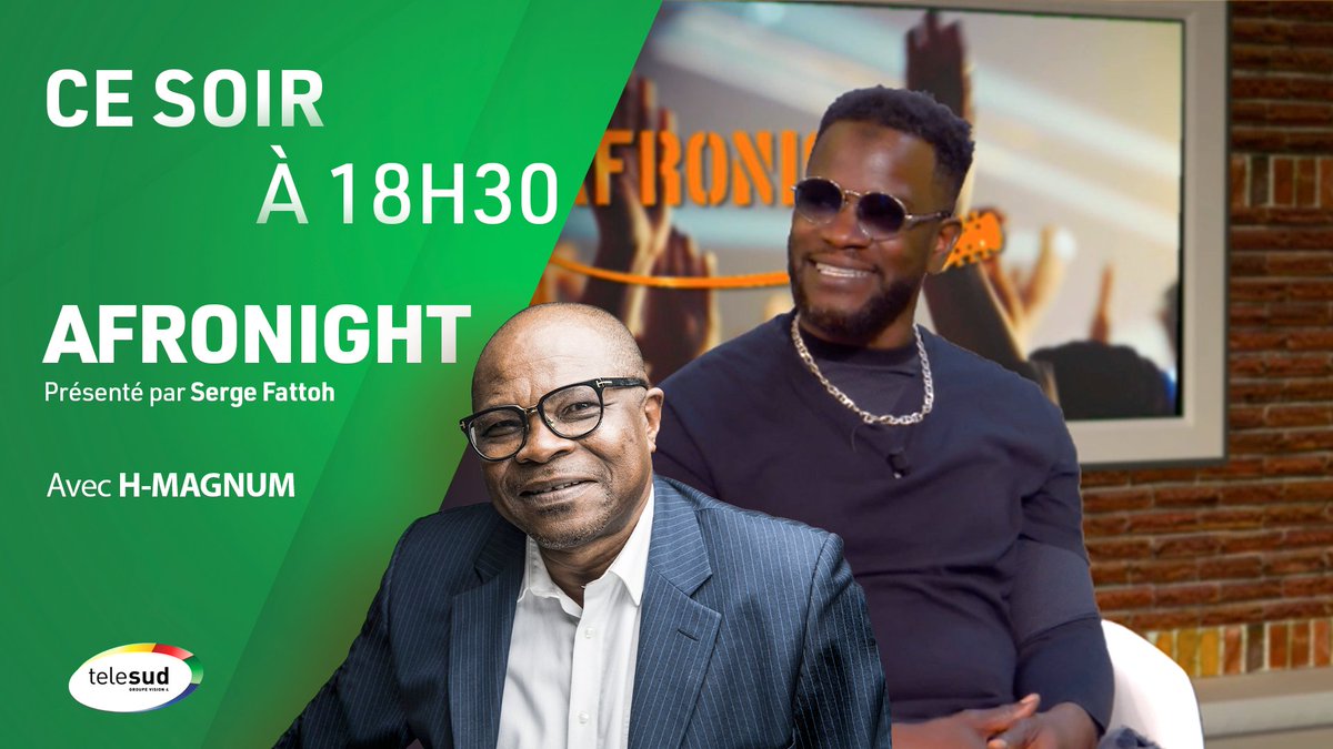 L'artiste <a href="/HMagnumOfficiel/">H Magnum</a> est l'invité de <a href="/SERGESFATTOH/">SERGE FATTOH</a>. Il présente son dernier album “Bansky”

📺Ce soir à 18h30, Afronight⎮En direct sur telesud.com