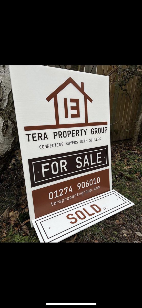 TeraPropertyGrp's tweet photo. We can’t wait to see our For Sale board in person. 

Thinking of selling a house in Bradford/Leeds? 

Contact us today to book your FREE valuation. https://t.co/ONrGz7gpg6