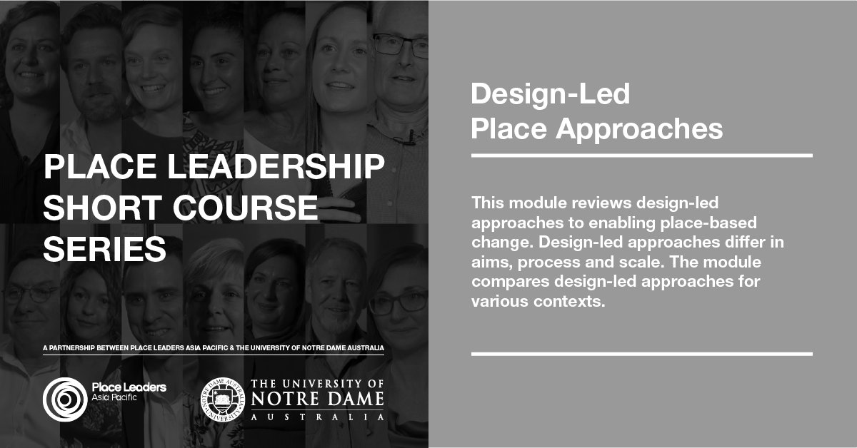 DESIGN-LED PLACE APPROACHES TRAINING
Are you interested in how #design can shape #places or the role of design in being a catalyst for great place outcomes? Then this might be an opportunity for you. Beginning June 20th lnkd.in/gk9PW5zp #placemaking #placetraining #cities