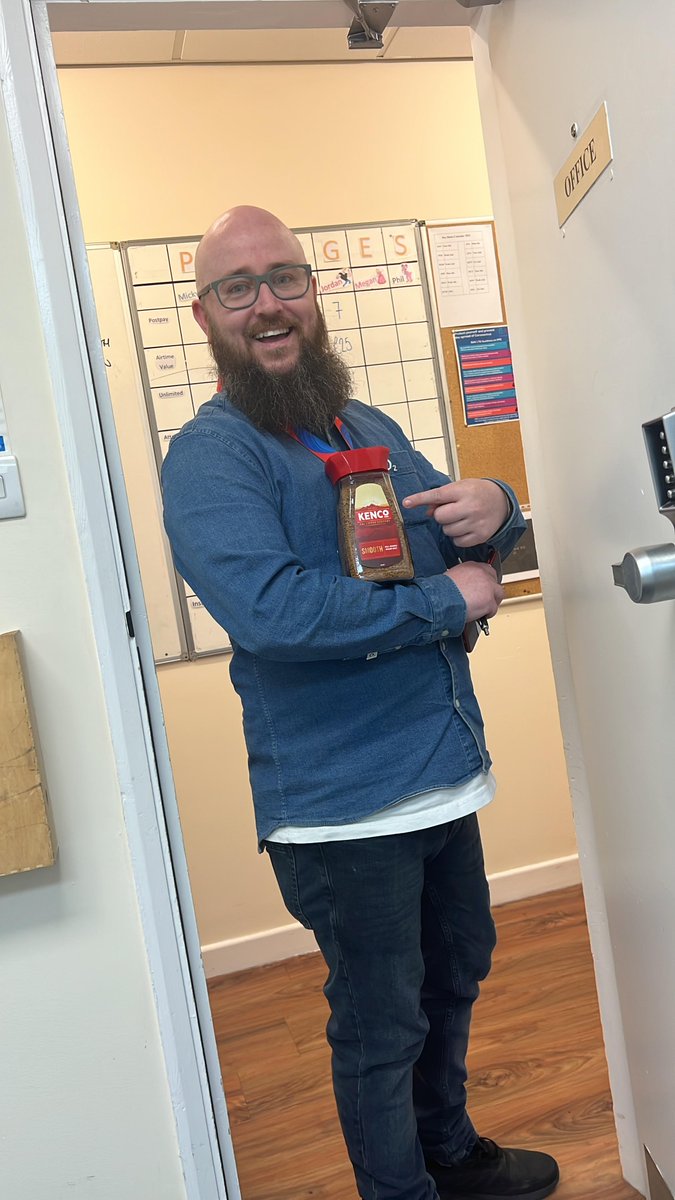 Well done to Brian in our O2 Cramlington store who has been one of our top performers in May! Here is a picture of Brian with a gift he received from a happy customer who was having issues with their device. 

#o2 #virginmedia #customerservice #topperformer #cramlington