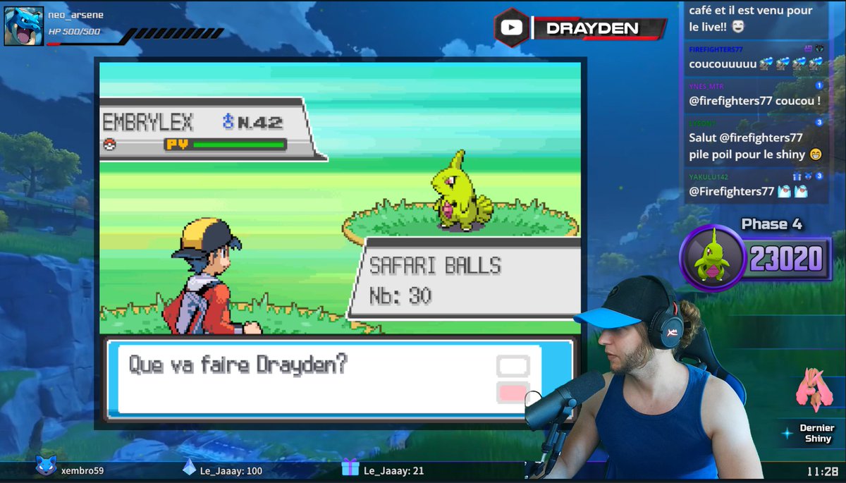 Alors comment vous dire que 1200 rencontres plus tard il revient ... AU SECOURS ! ✨

Cet Embrylex veut me rendre fou !
On vous attend pour lancer les ball ... 

🔴twitch.tv/DraydenTV