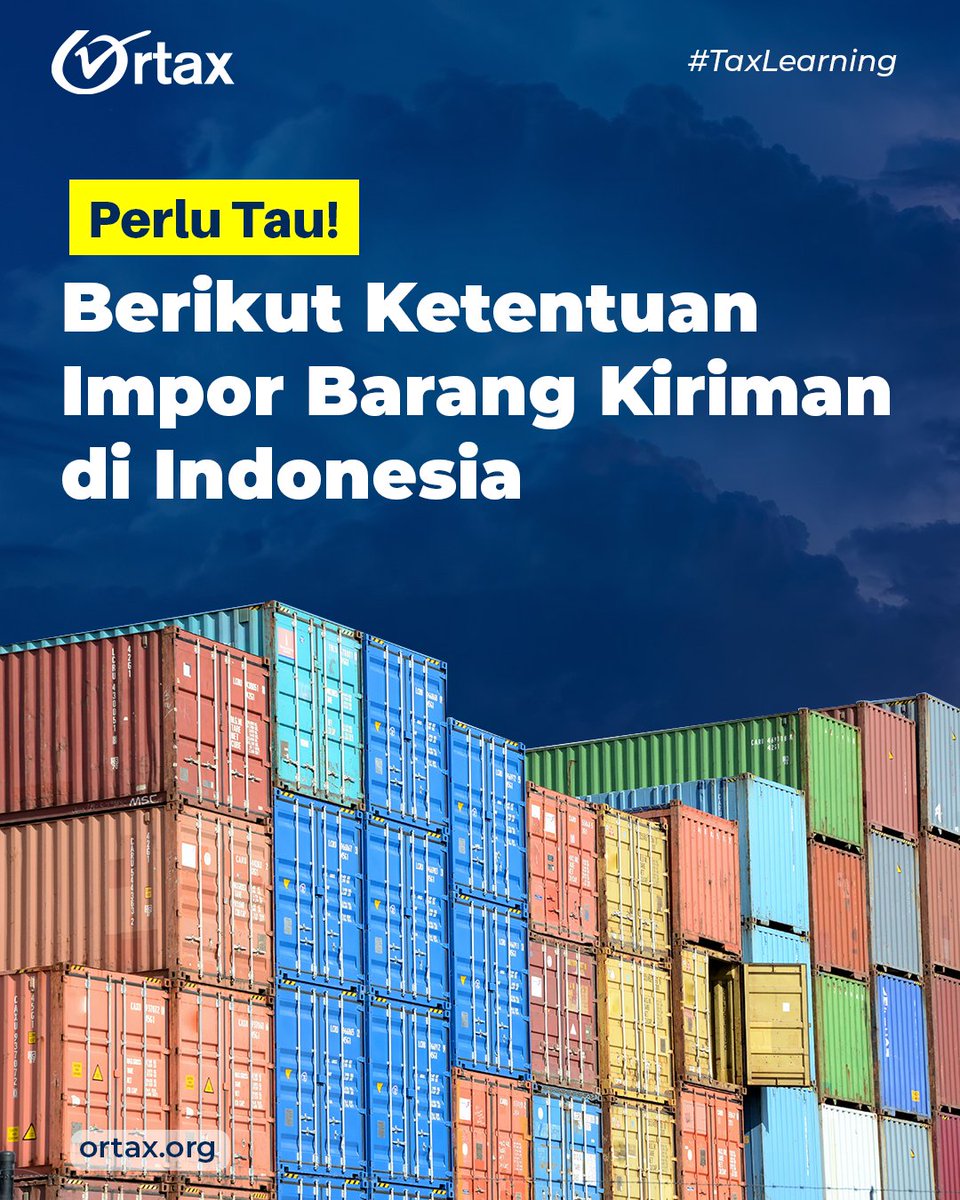 redaksi_ortax's tweet photo. PMK 199/PMK.10/2019 telah mengatur kembali ketentuan mengenai kepabeanan, cukai, dan pajak atas impor barang kiriman. Salah satu pengaturan yang dilakukan penyesuaian nilai pabean yang dibebaskan dari pengenaan bea masuk

Cek Tax Learning ini untuk ketahui penyesuaian yg dimaksud https://t.co/DsdSRNq1QW