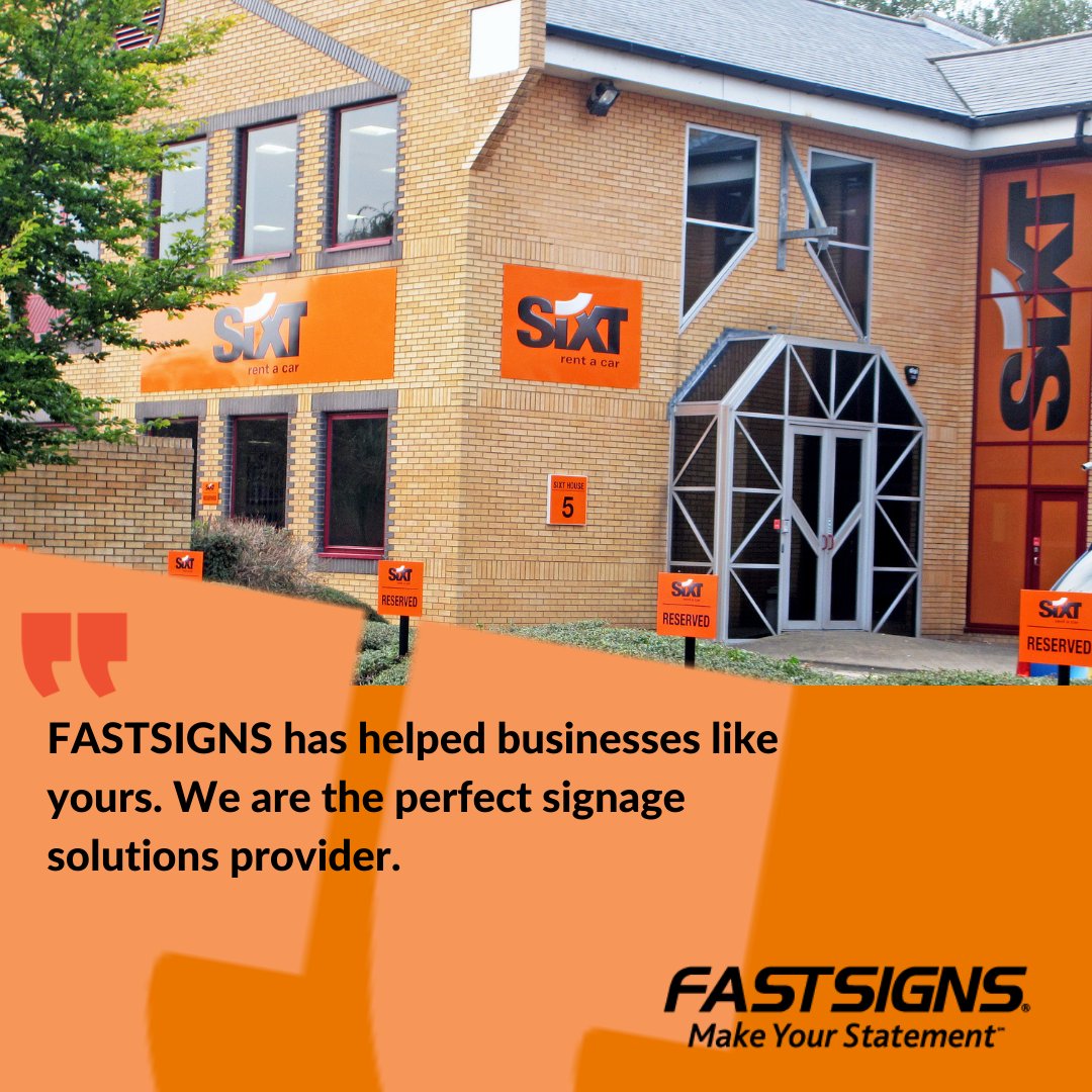 FASTSIGNS has helped businesses like yours. We are the perfect signage solution provider. Go to our website to find your local centre fastsigns.co.uk #FASTSIGNS2022 #FASTSIGNSDIDIT #MakeYourStatement