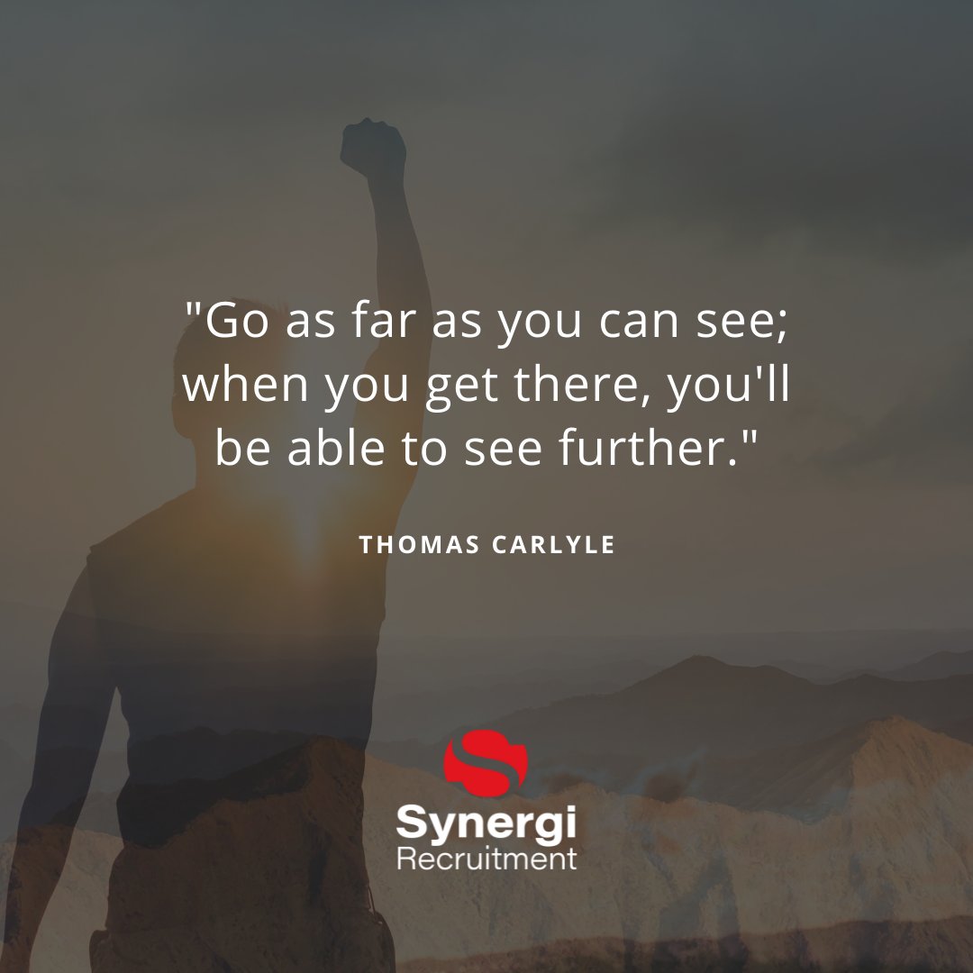 Start your day with some #MondayMotivation! Go as far as you are able to go, and see where you can go once you get there!

#TheSynergiWay #synergirecruitment #inspiration #quote