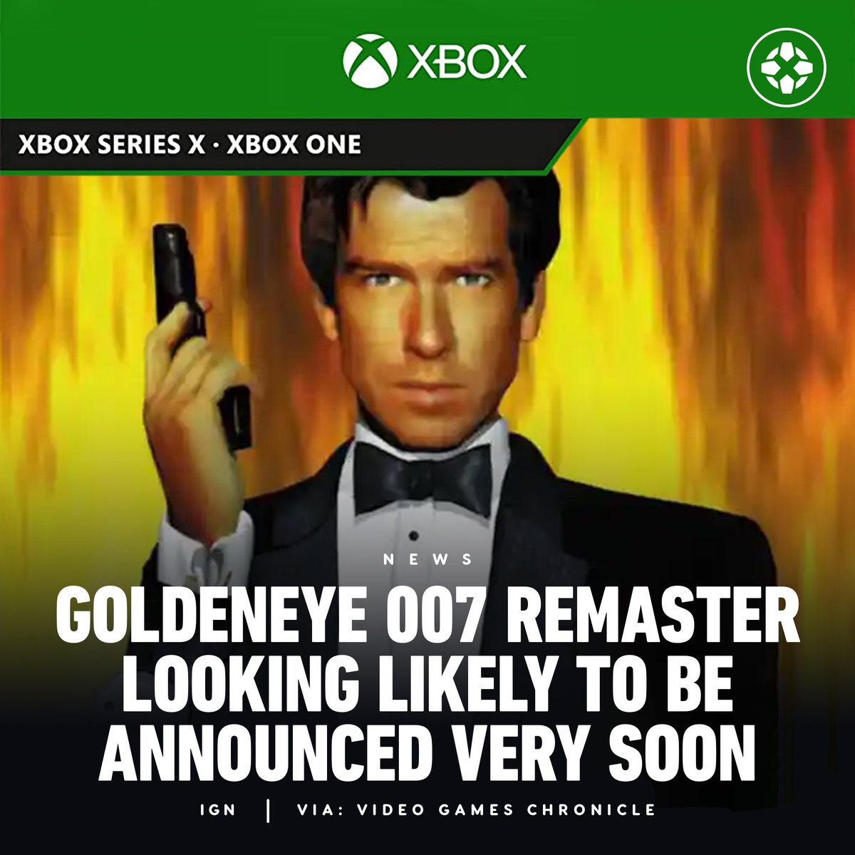 IGN's tweet photo. Achievements for GoldenEye 007 were spotted on the Xbox website, signalling there's a high-chance for an inbound announcement. https://t.co/4K1WKUWh3n https://t.co/okgMs5X4Us