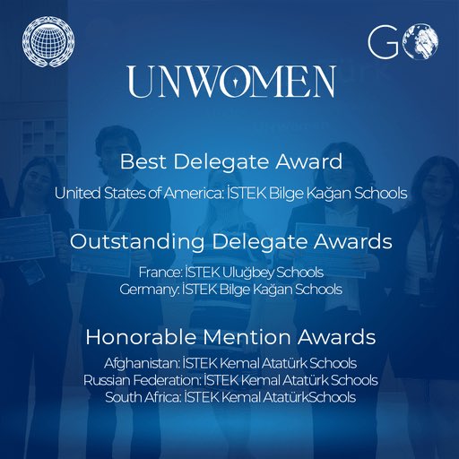 istekmun's tweet photo. Dear Delegates,
You worked so hard and deserved your awards. Here is the awards for the winners. We can’t wait to see you next year!
#ISTEKMUN https://t.co/t5UAzjkBky