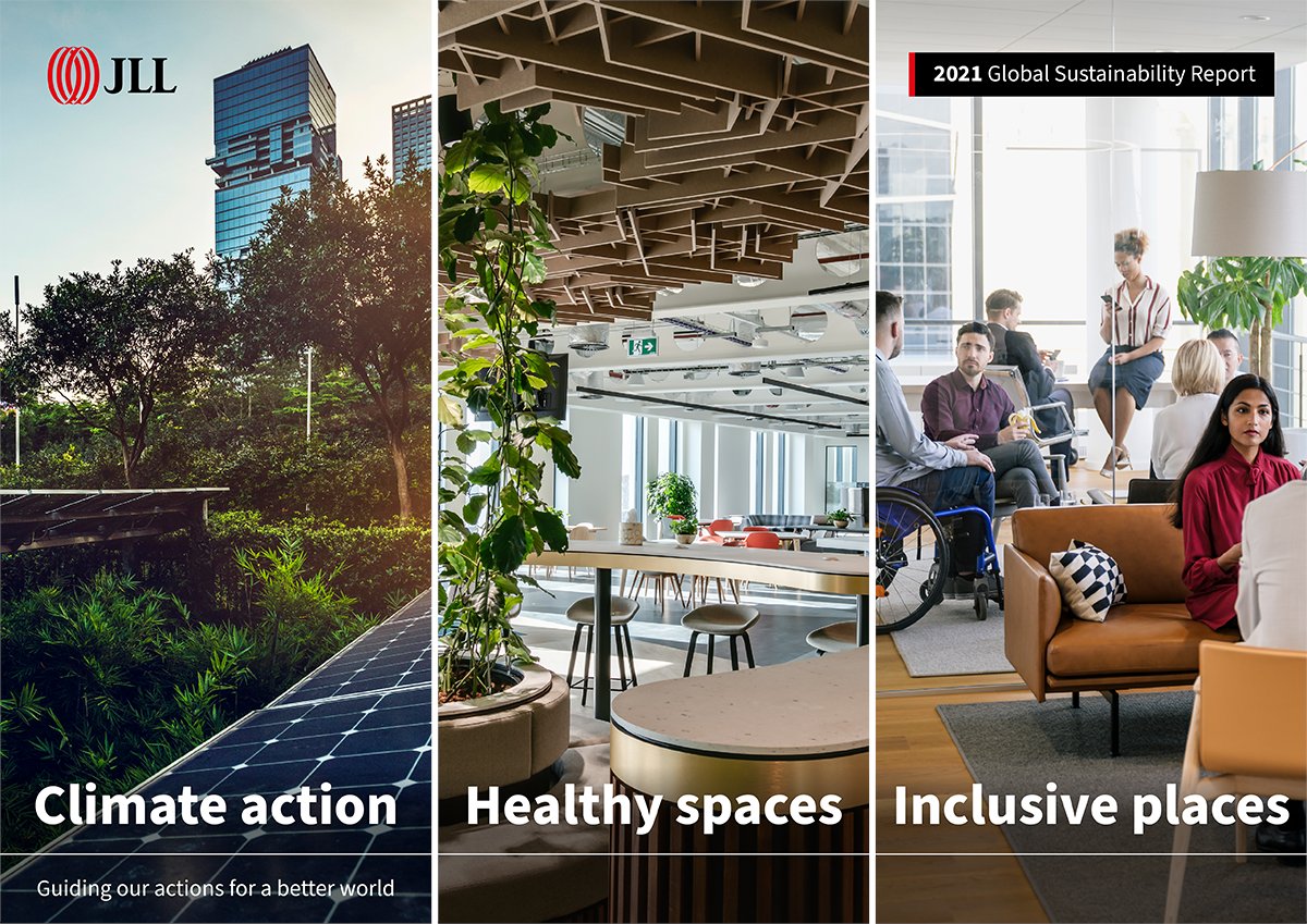 JLL's tweet photo. Today we released the JLL 2021 Global Sustainability Report charting our progress across climate action, healthy spaces, and inclusive places: https://t.co/9bmzZ8b2hN
#JLLBetterWorld #ScienceBasedTargets https://t.co/1yck5WqVLz