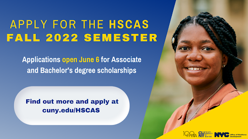 NYCETC_org's tweet image. Applications are now open for the Human Services Career Advancement Scholarship! #HSCAS provides scholarship opportunities to our #AlwaysEssential human services workforce so they can advance in their careers. 

Find out more at cuny.edu/HSCAS