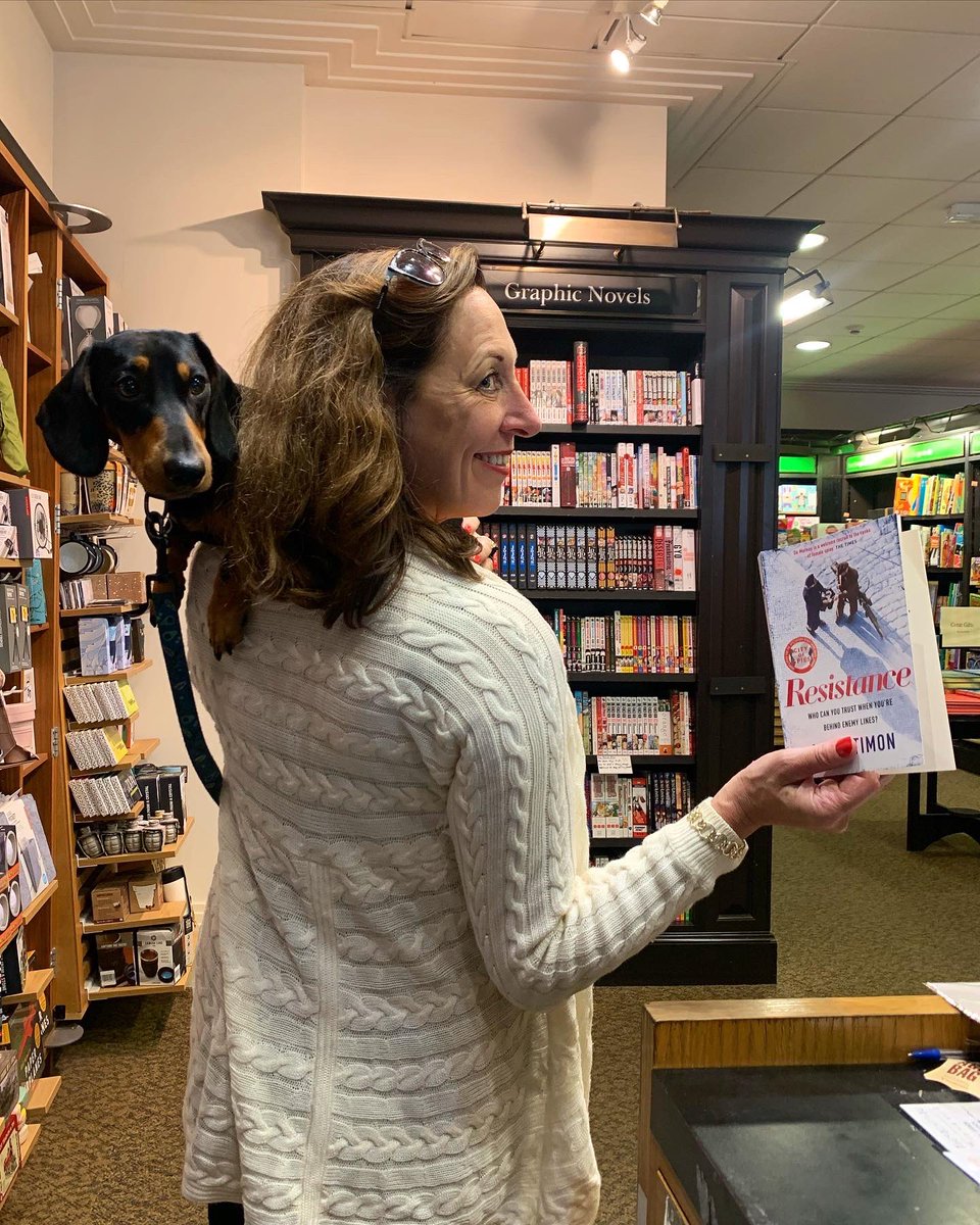 WSNottingHill's tweet photo. the most amazing duo of writer and co-writer stopped by and visited our shop! Get your signed copy of Resistance by @MaraTimon today! https://t.co/dlvddD2Zao