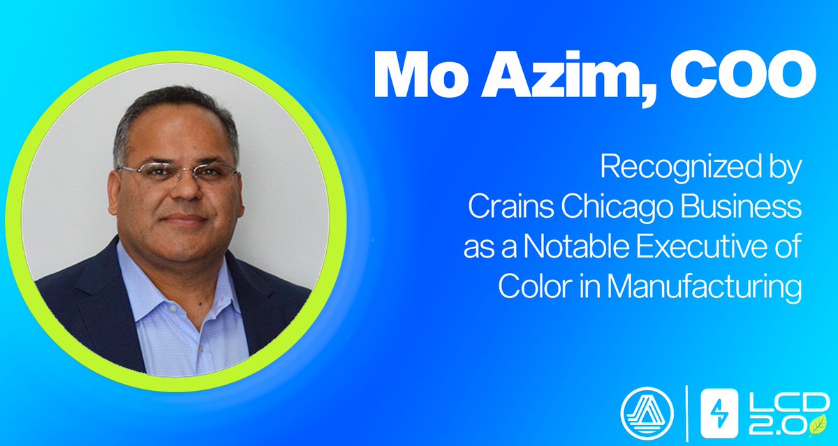 azumotech's tweet photo. HUGE congrats to #Azumo #COO Mo Azim for being selected as @CrainsChicago Notable #ExecutivesofColor in #Manufacturing. Mo's been doing exceptional work - we couldn’t think of anyone more deserving! #POCinTechnology #DisplayTech #ReflectiveDisplay 

https://t.co/oJNIfCvy0g https://t.co/lUQwQis55H