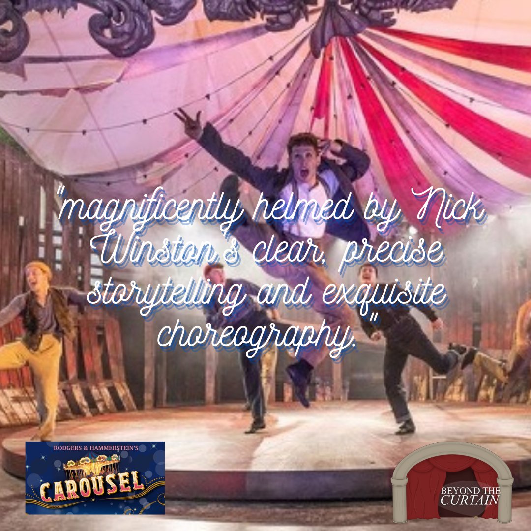 beyondcurtain12's tweet photo. ⭐️⭐️⭐️⭐️⭐️ for @KHTheatre's Carousel.

This production is right up there with the best I've seen in my lifetime. Gorgeous on every level.

Read my slightly updated '5 reasons to see' post -  https://t.co/0YQtX5cWMx https://t.co/tTDxB8PWve