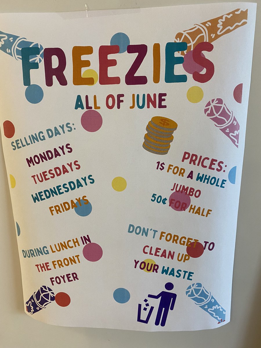 Bring in your loonies for freezies all of June!