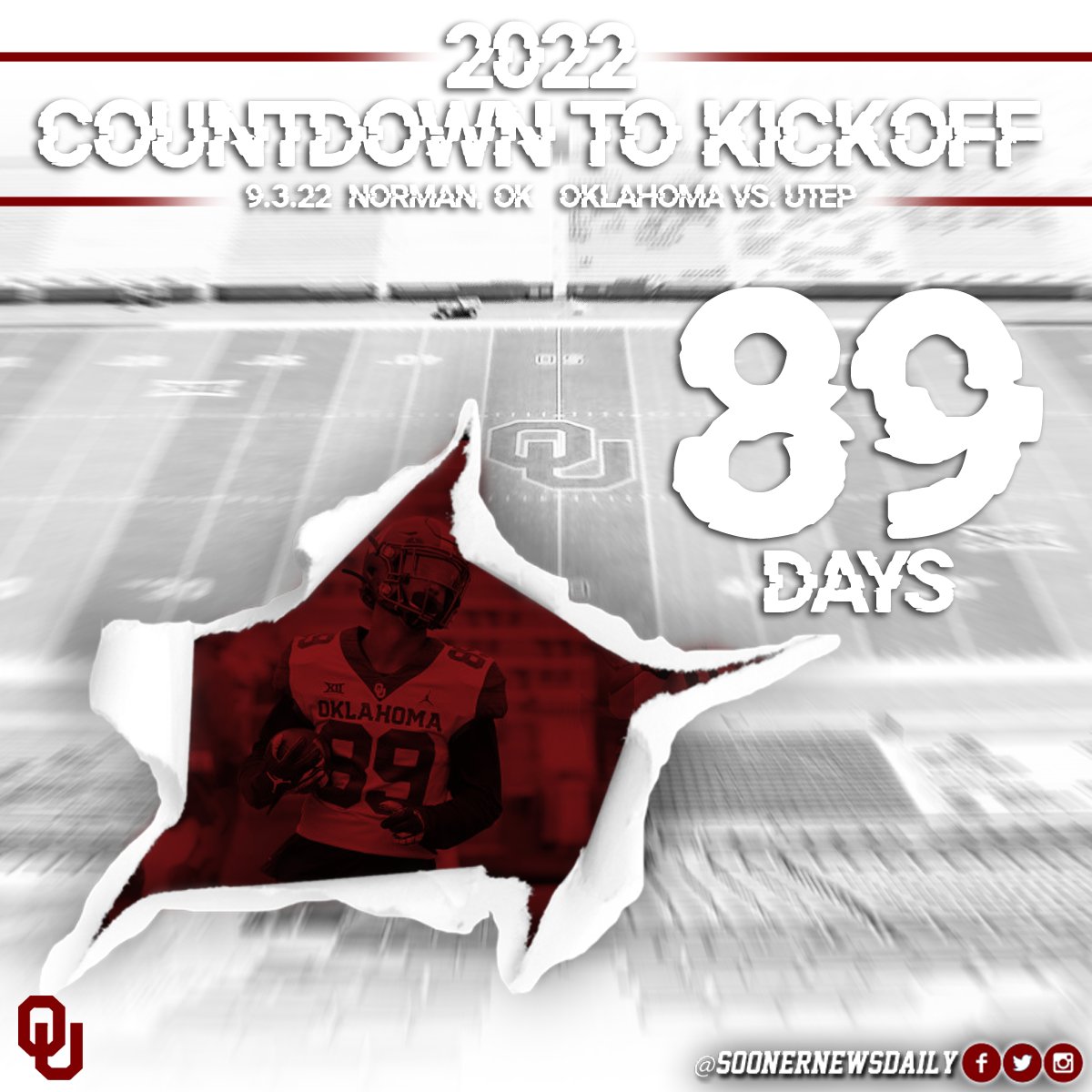 89 days until kickoff. #BoomerSooner