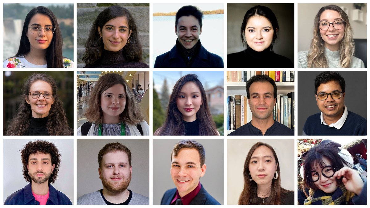 TorontoSRI's tweet photo. And big congratulations to #TorontoSRI 2022–23 Graduate Fellows Parand Alizadeh Alamdari (@UofTCompSci), @_ayadreem (Psychology, @UofTArtSci), Alexander Bernier (@UTLaw), @madelainecoelho (@UofT_Sociology), @_sharonferguson (@uoftmie), @WaterAndWool (@UofTReligion)... https://t.co/nax76m3cPF