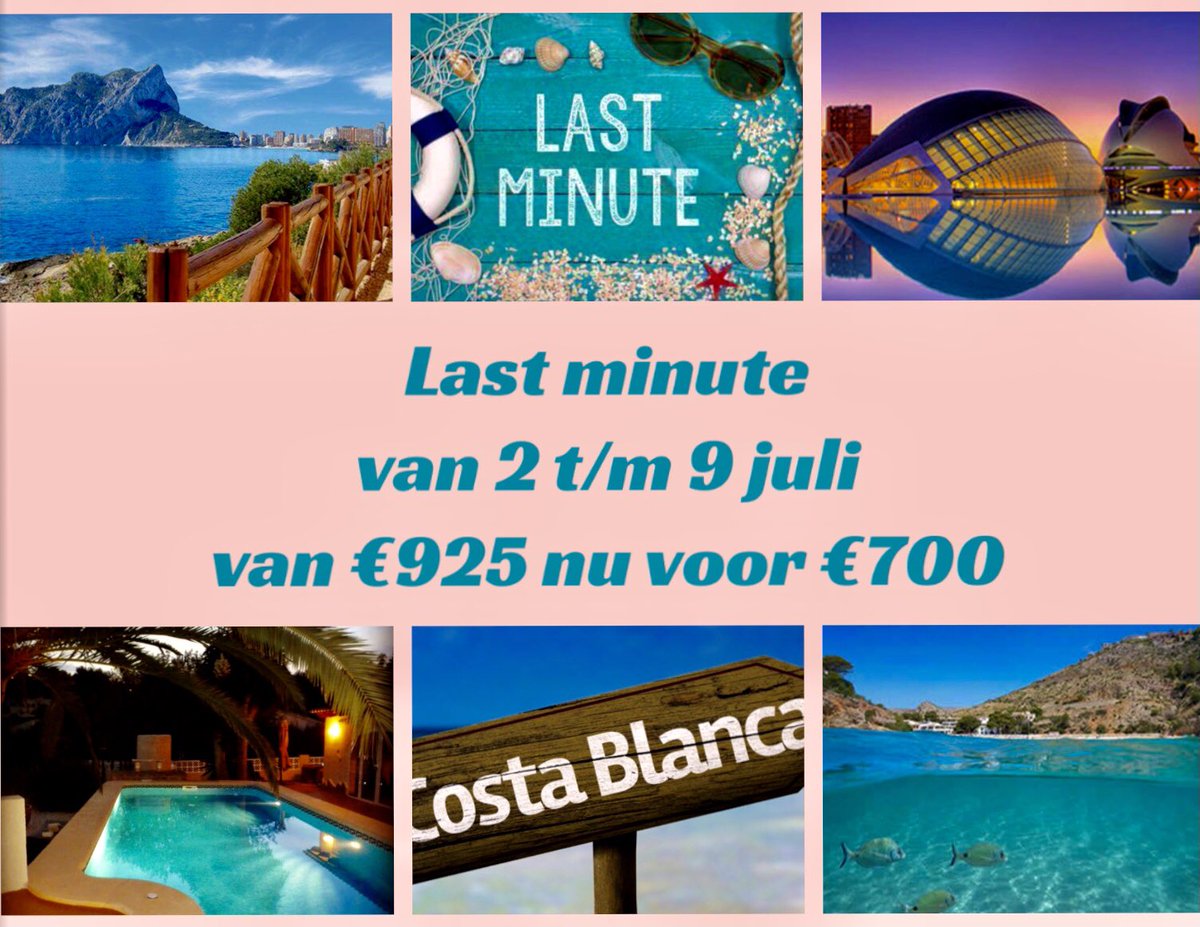 #lastminute #spanje #rolstoel #vakantie 
Last Minute
Van 2 t/m 9 juli 
Van €925 nu voor €750
villalosleones.nl
#rolstoel aangepaste vakantiewoning