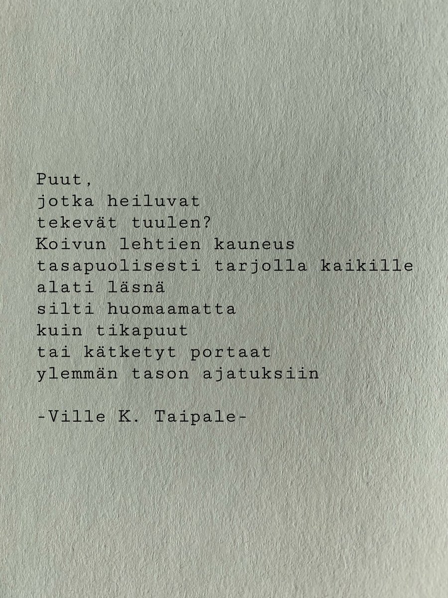VilleKT's tweet photo. #runotwiitti #runo #runoja #runous #runohaaste #sanat #päivänruno #kirjoittaminen https://t.co/RFaIJvs9TR