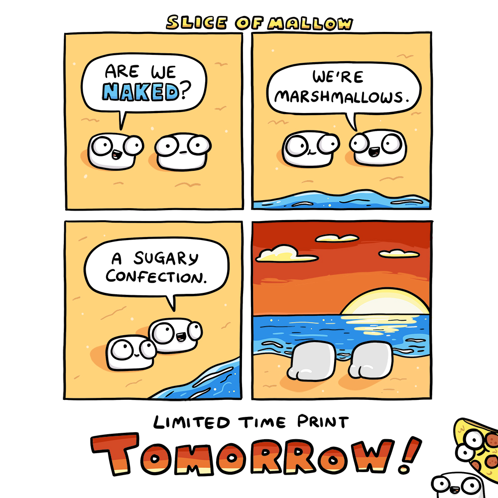 The timed edition 'Cheeky Marshmallows' print drops tomorrow and only available until midnight on Friday.

The print is 12 x 12" (305 x 305mm) on heavyweight 300gsm fine art paper. It looks seriously amazing!

The sale will go live on <a href="/KleinEditions/">Klein Editions</a> website.
Exciting stuff!