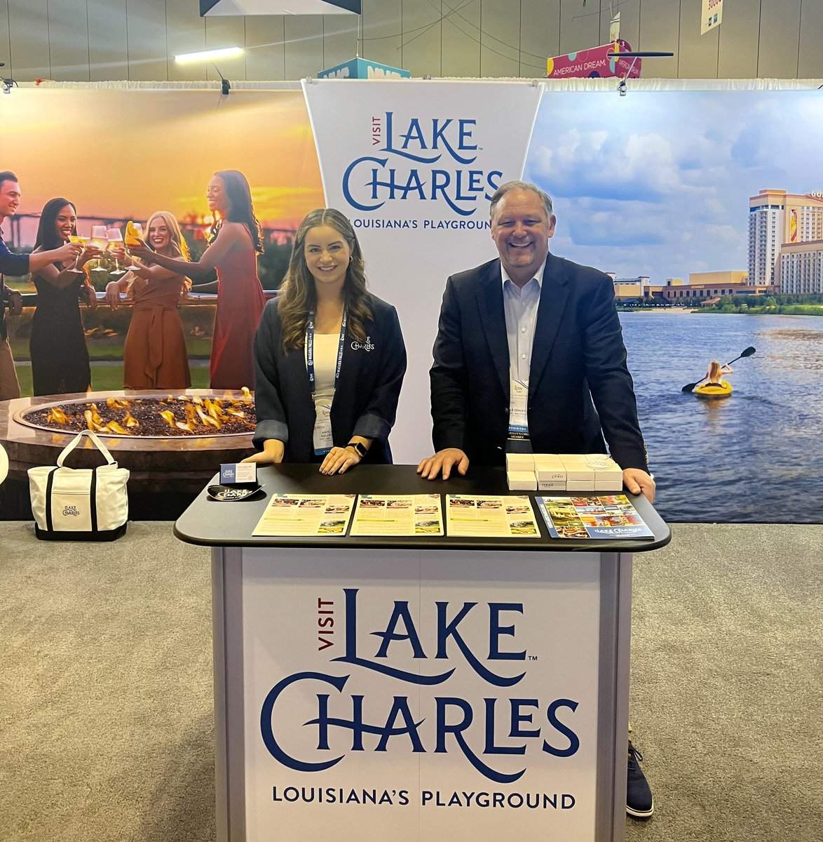 Good morning from U.S. Travel Association’s IPW in #VisitOrlando! Kaitlyn Gallegos and Kyle Edmiston are ready to meet and greet in Booth 2707! 👋

#TravelMatters #MeetingsMeanBusiness #ipw22