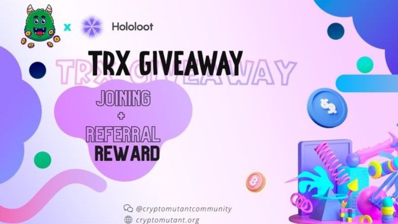 🚀 Airdrop: CryptoMutant X Hololoot
💰 Value: 16,200 $TRX
👥 Referral: 1 $TRX
📅 End Date: TBA
🏦 Distribution Date: 48 Hours from verification

🎐 Airdrop Link: t.me/AirdropsGun/17…

<a href="/The_Real_Mutant/">Crypto Ali</a> #AirdropsGun #CryptoMutant  #Giveaway #DYOR #NFA #cryptocurrency #TRX
