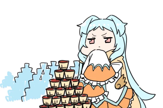 秘石の代わりにプリンを貢がれるミヤコ 