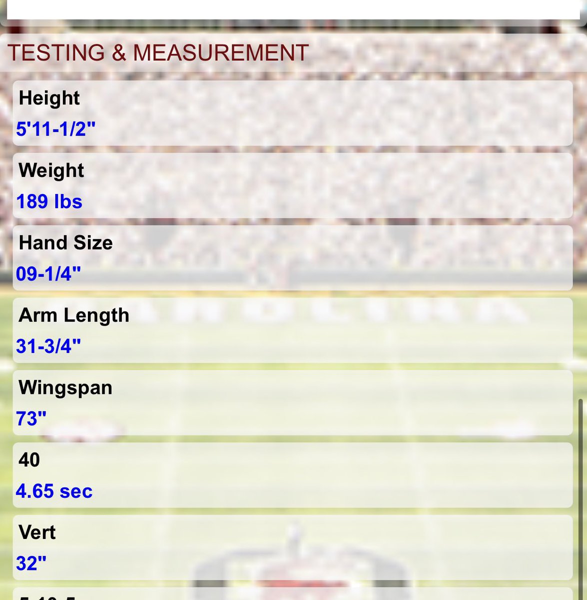 4.65 at <a href="/CoachSBeamer/">Shane Beamer</a> camp yesterday! <a href="/coachwoolbright/">Perry Woolbright</a> <a href="/HighSchoolBlitz/">High School Blitz</a>