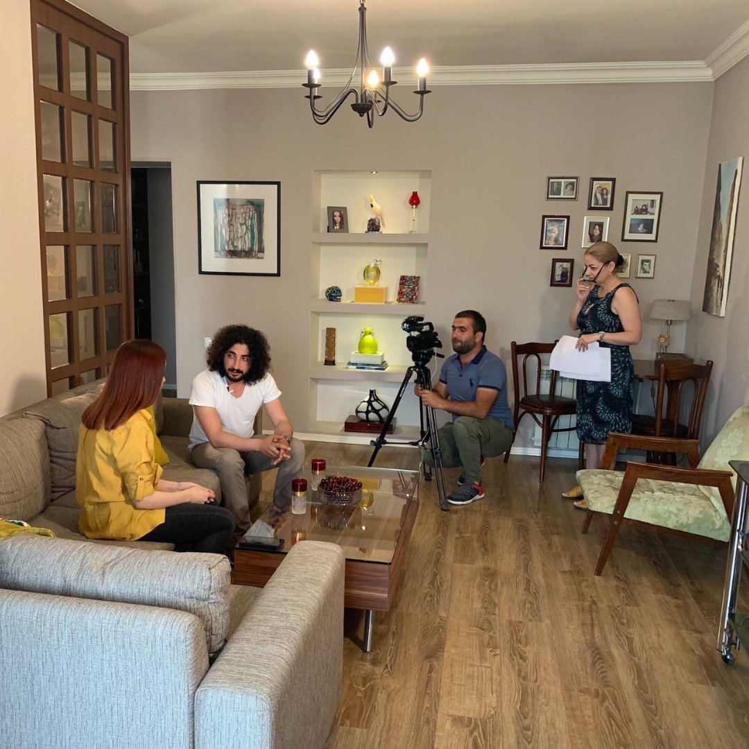avcagbu's tweet photo. Here’s a sneak peek behind the scenes of filming videos for the level C of our fully revamped Armenian language course. 🎥
Our teachers, actors, video crew, and the entire #AVC team work hard to bring an excellent and modern learning experience to our e-learners. #AGBU #AVCteam https://t.co/XeXozZh4jb