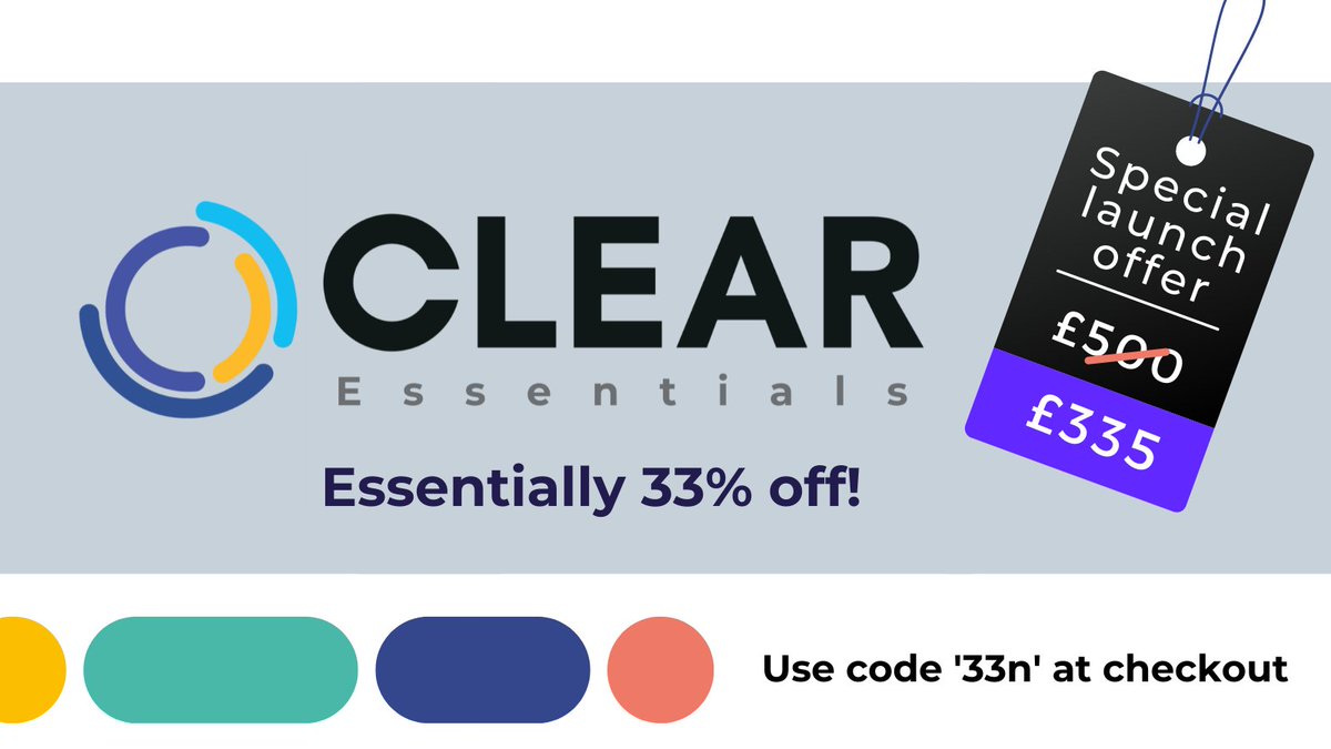 clear4care's tweet photo. To mark the launch of our new course #CLEAREssentials we're offering 33% off with code '33n'
Designed by #NHS Clinicians, the course allows you to combine #data analysis, clinical insight and local knowledge to deliver new models of care and workforce.
https://t.co/DcKK0biymx https://t.co/pCOa2FjgOs