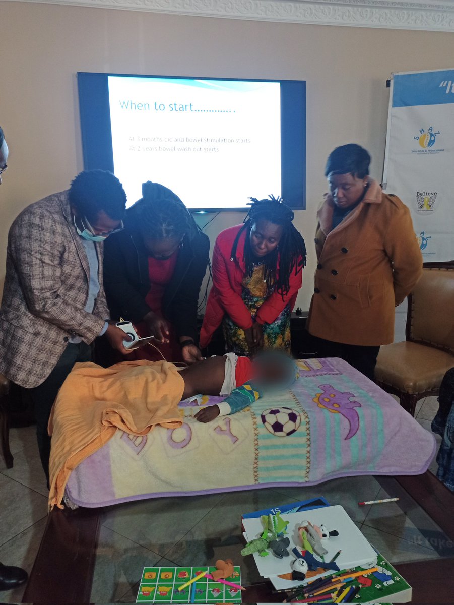 shaz_zim's tweet photo. 1st day of SHAZ Clean Intermittent Catheterization(CIC) training of trainers. The training is focusing on bladder and bowel care for babies with Spina Bifida.
#SHAZ
#spinabifida
#hydrocephalus https://t.co/8nfZK4bsCn