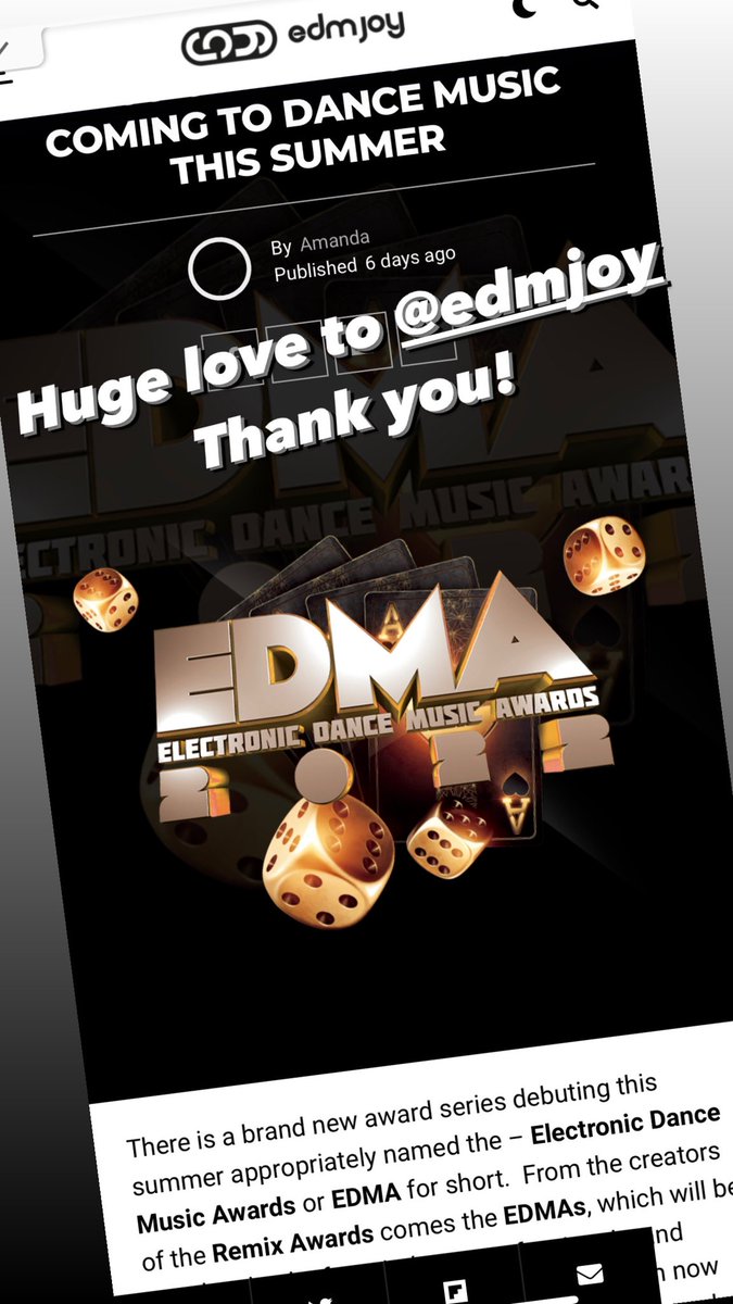 Ty to the crew over at <a href="/edmjoy/">EDM Joy</a> - #EDMAwards  FANS ONLY - Vote @ edmawards.net