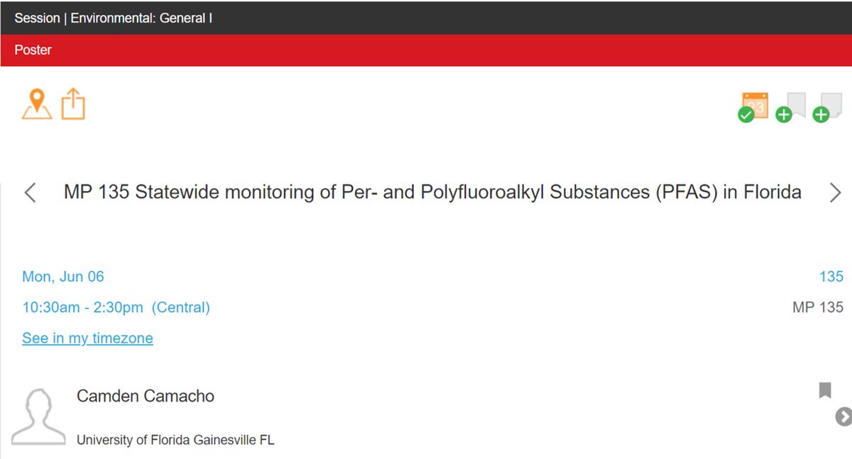 Check out Camden's first poster at #ASMS2022 highlighting our Florida statewide #PFAS study in surface water
