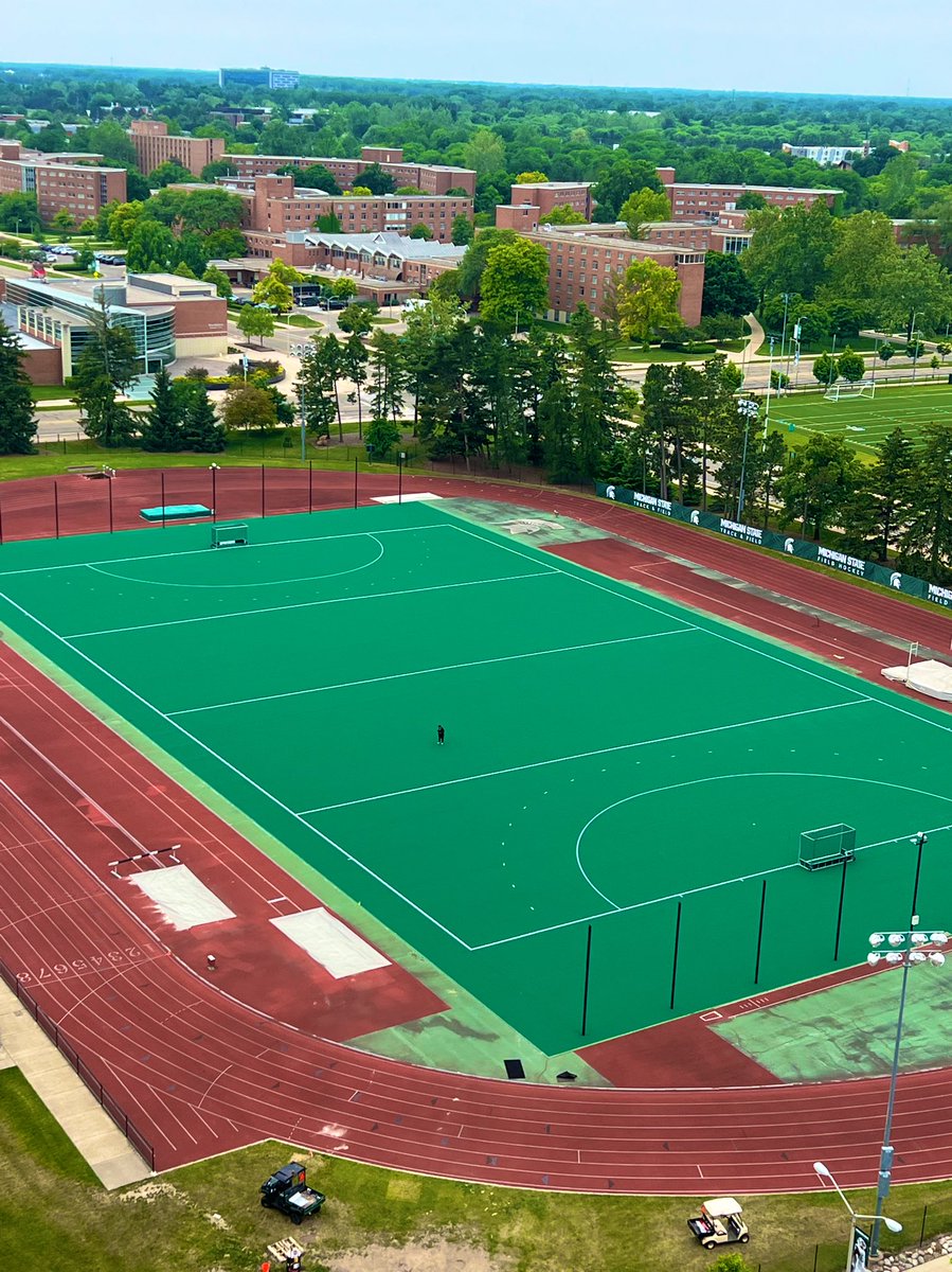 FH_Scoop's tweet photo. And for the final product β
β
@MSU_FieldHockey The field is ready to go! We cannot wait to watch amazing hockey this season on the new field π₯π @AstroTurfUSA @NFHCA @FIH_Hockey #System90 https://t.co/NHMFjJ9XjO