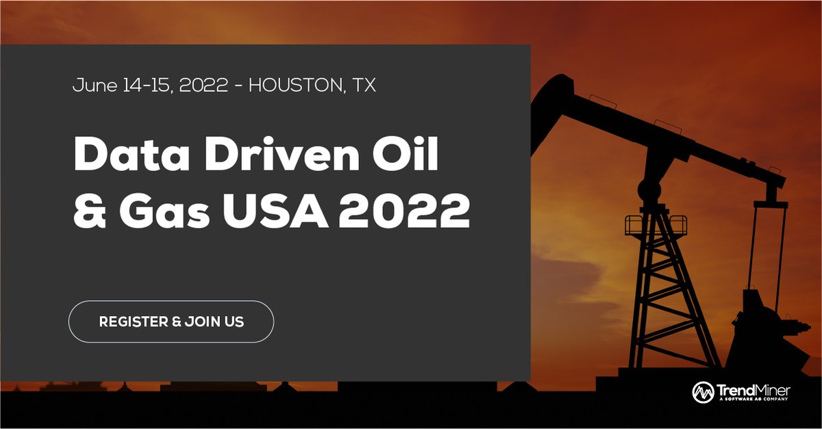 Join us at Reuters Events: Data-Driven Oil & Gas USA 2022 and discover how #advancedanalytics can impact your operations.

Register and join us: bit.ly/3zwD97R

#oilandgas #iiot #analyticssoftware