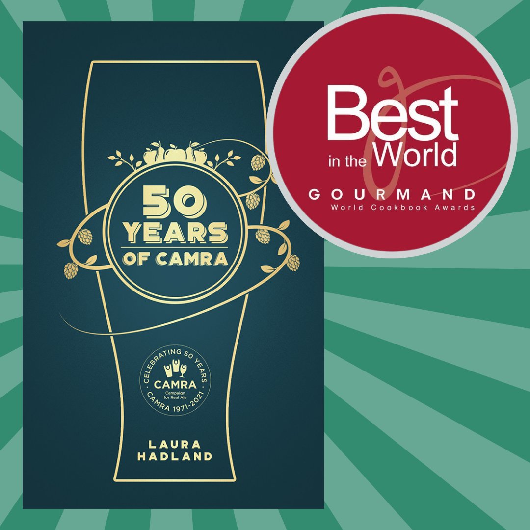 🏆 Congratulations to Laura Hadland (<a href="/Morrighani/">Laura Hadland</a>) whose book, 50 Years of CAMRA, has been named Best Beer Book in the World at the 2022 Gourmand Awards!
📖 Read the PR: ow.ly/LNtj50Jqvyu
📚 To celebrate, CAMRA is offering free postage on all titles: ow.ly/ySWv50Jqvys