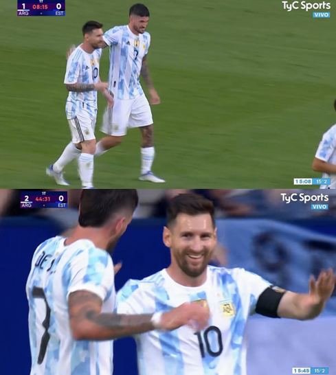 foet247europa's tweet photo. Lionel Messi scored all five of Argentina's goals as they thrashed Estonia 5-0. #ARGEST https://t.co/70OsJoGxrb