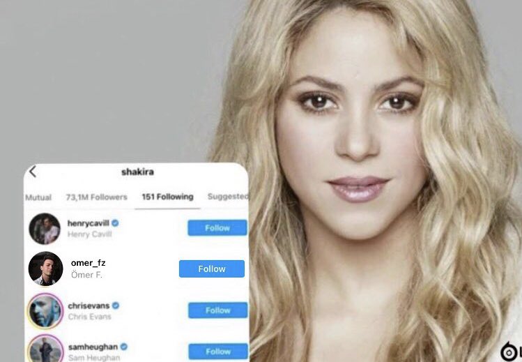 Pique'nin kendisini aldatması sonrası Shakira Instagram hesabından yakışıklı oyuncuları takibe aldı